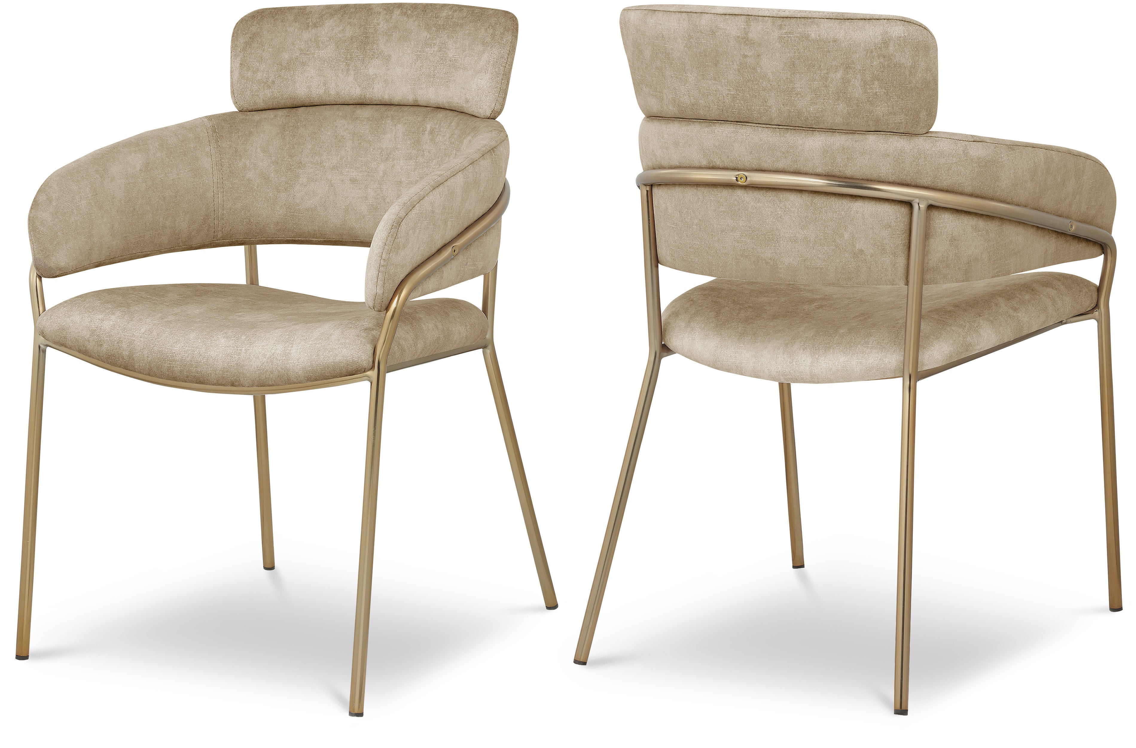 Yara Velvet Dining Chair, Set of 2