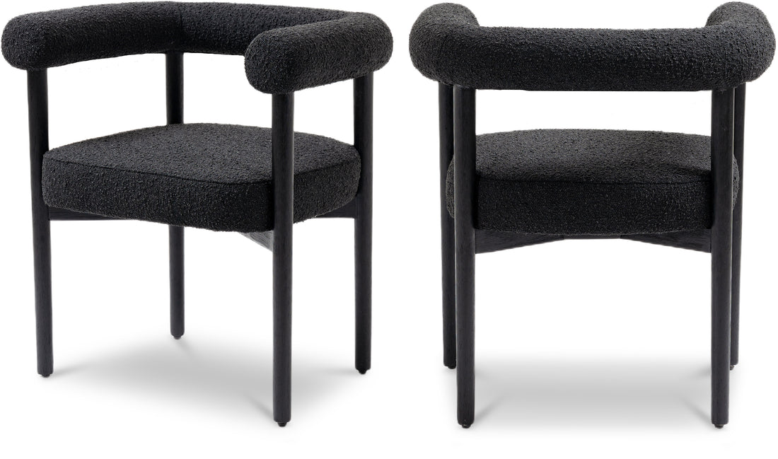 Hyatt Boucle Fabric Dining Chair, Set of 1