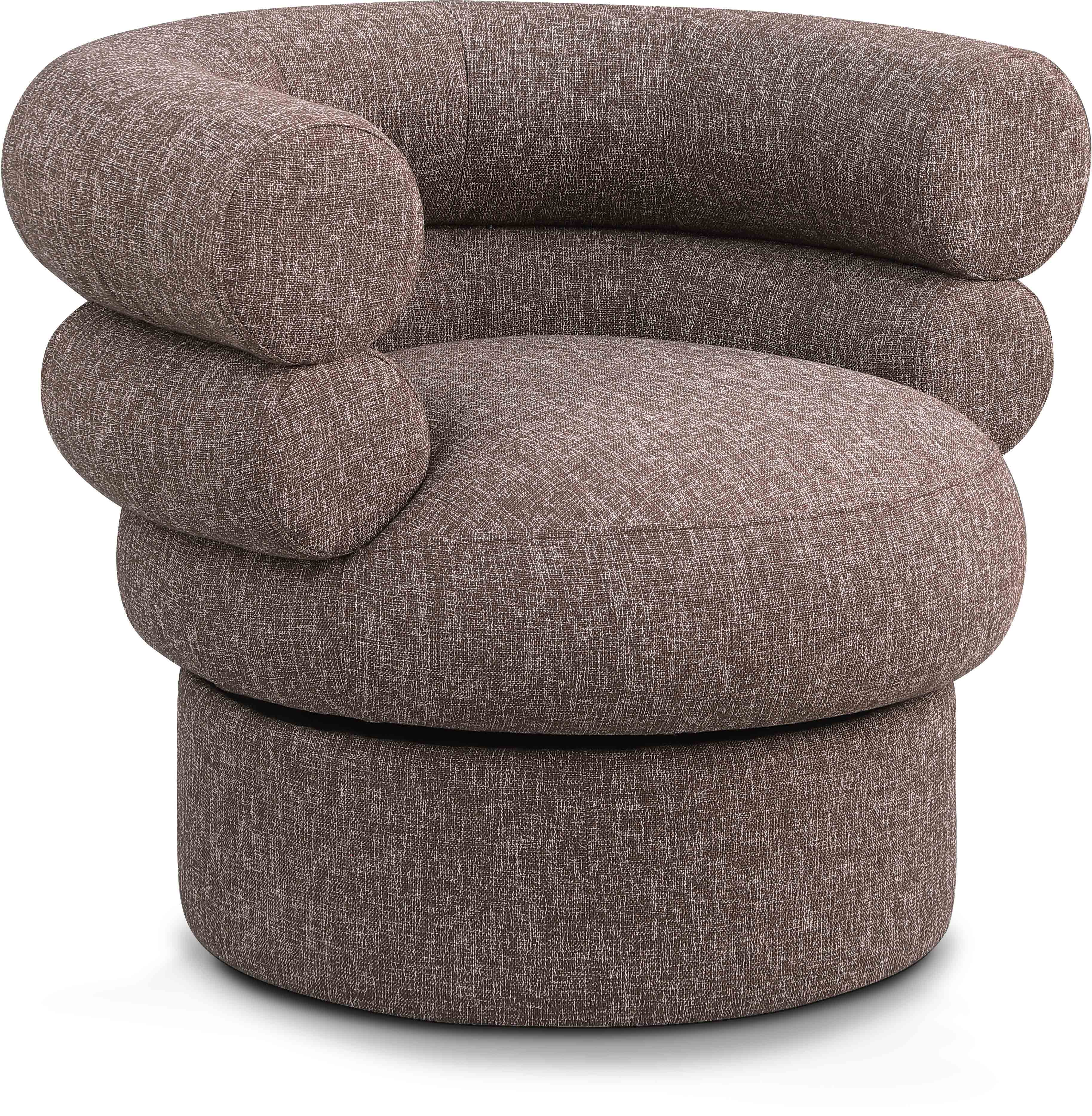 Valentina Linen TextuFabric Accent Swivel Chair