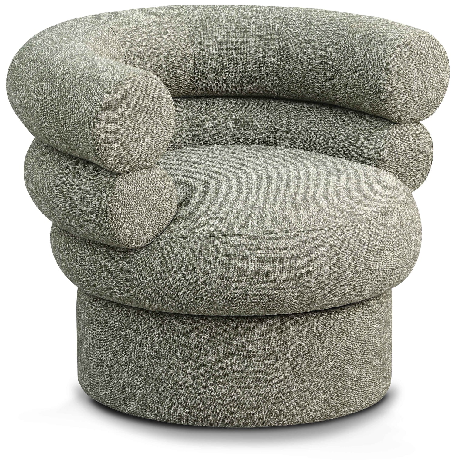 Valentina Linen TextuFabric Accent Swivel Chair