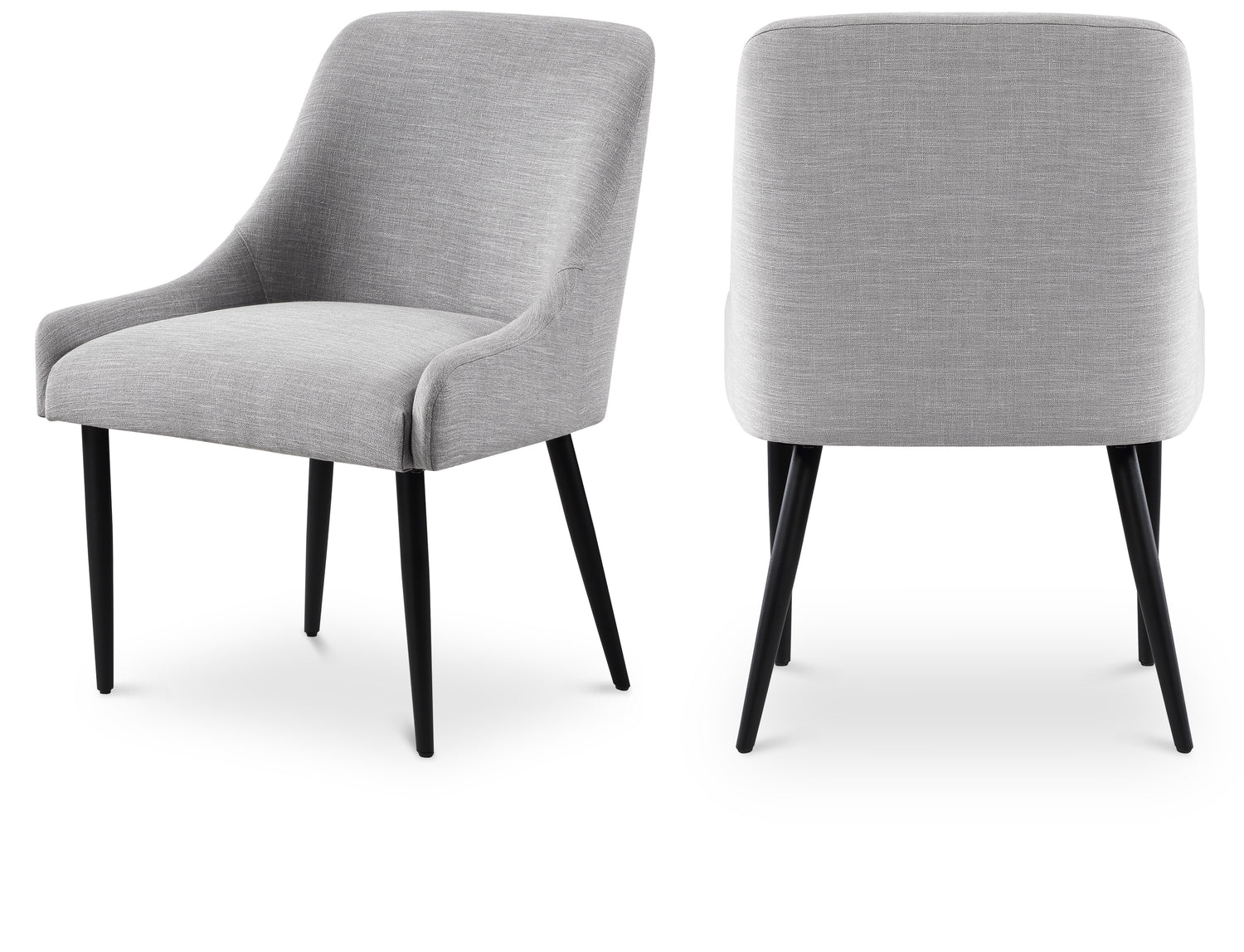 Camden Linen Textured Fabric Dining Chair, Set of 2