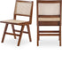 Preston Walnut Wood Dining Side Chair, Set of 2