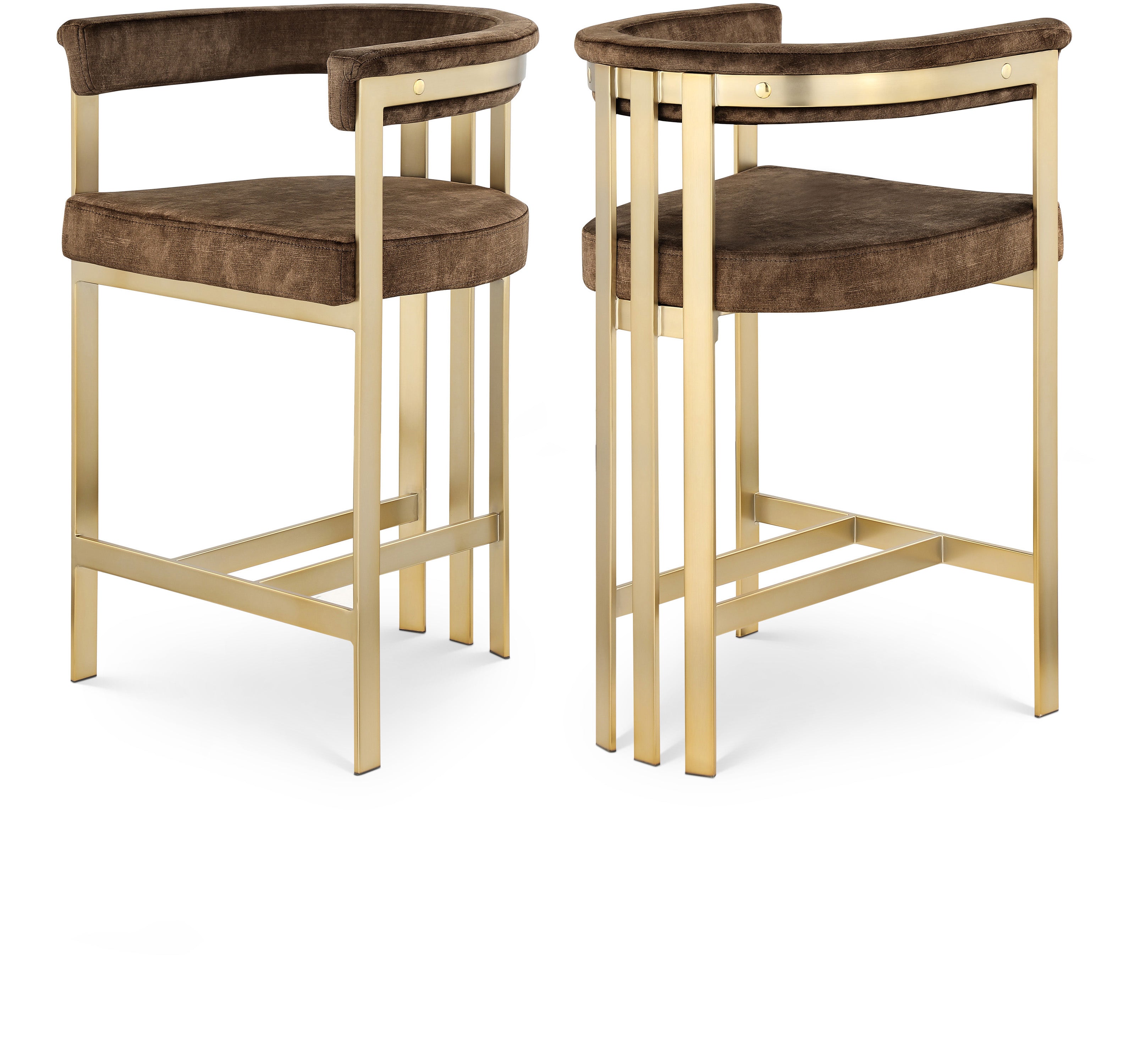 Marcello Velvet Counter Stool, Set of 2