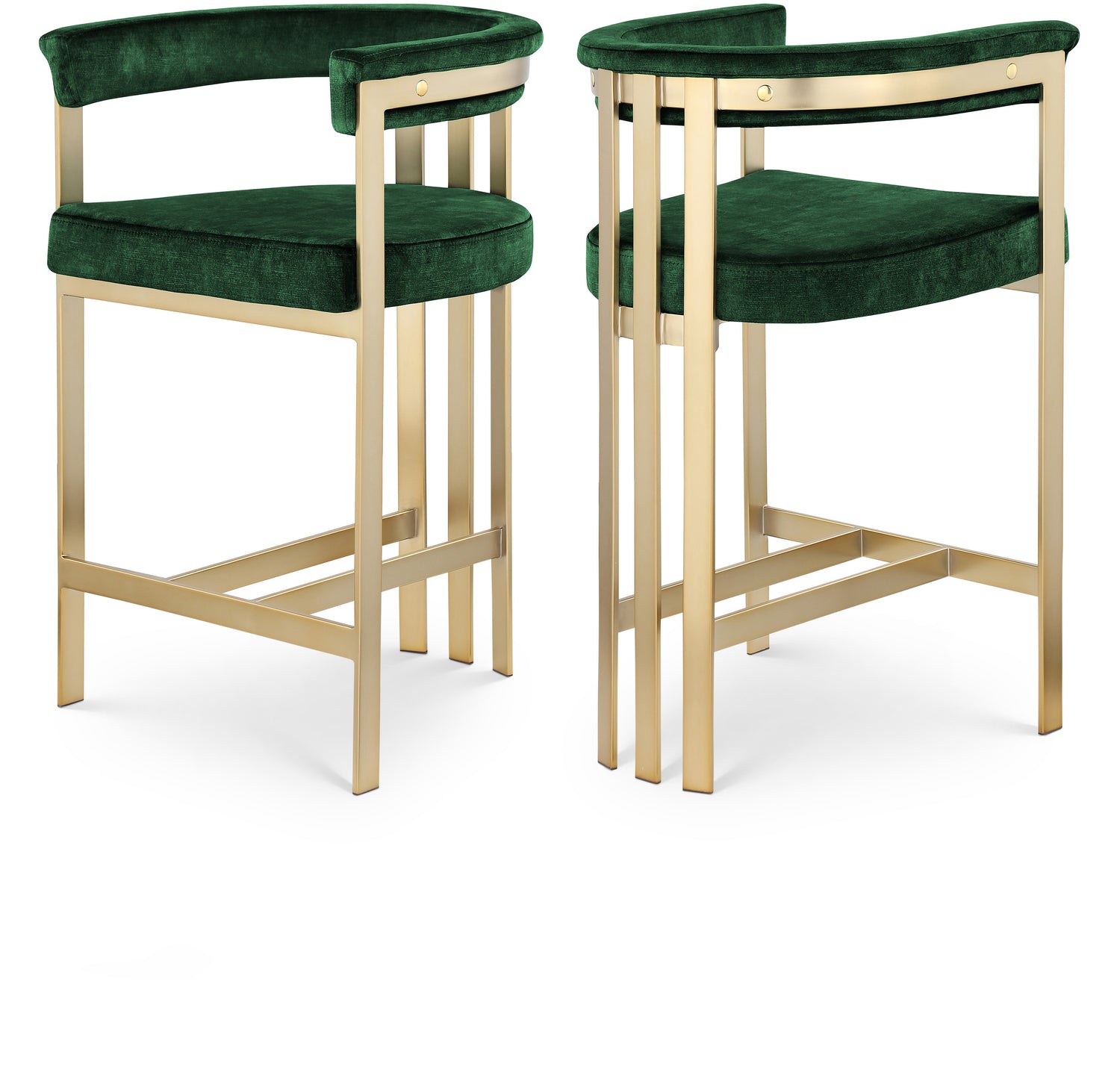 Marcello Velvet Counter Stool, Set of 2