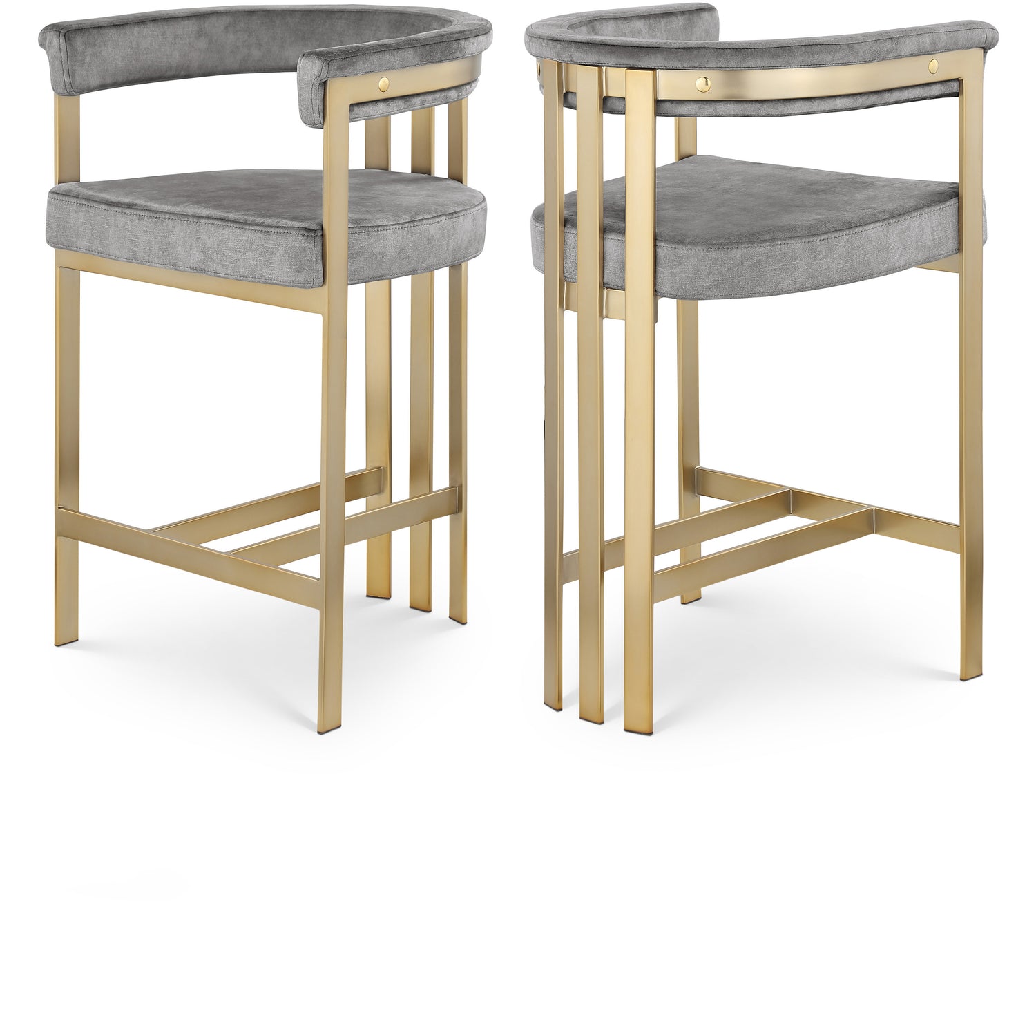 Marcello Velvet Counter Stool, Set of 2