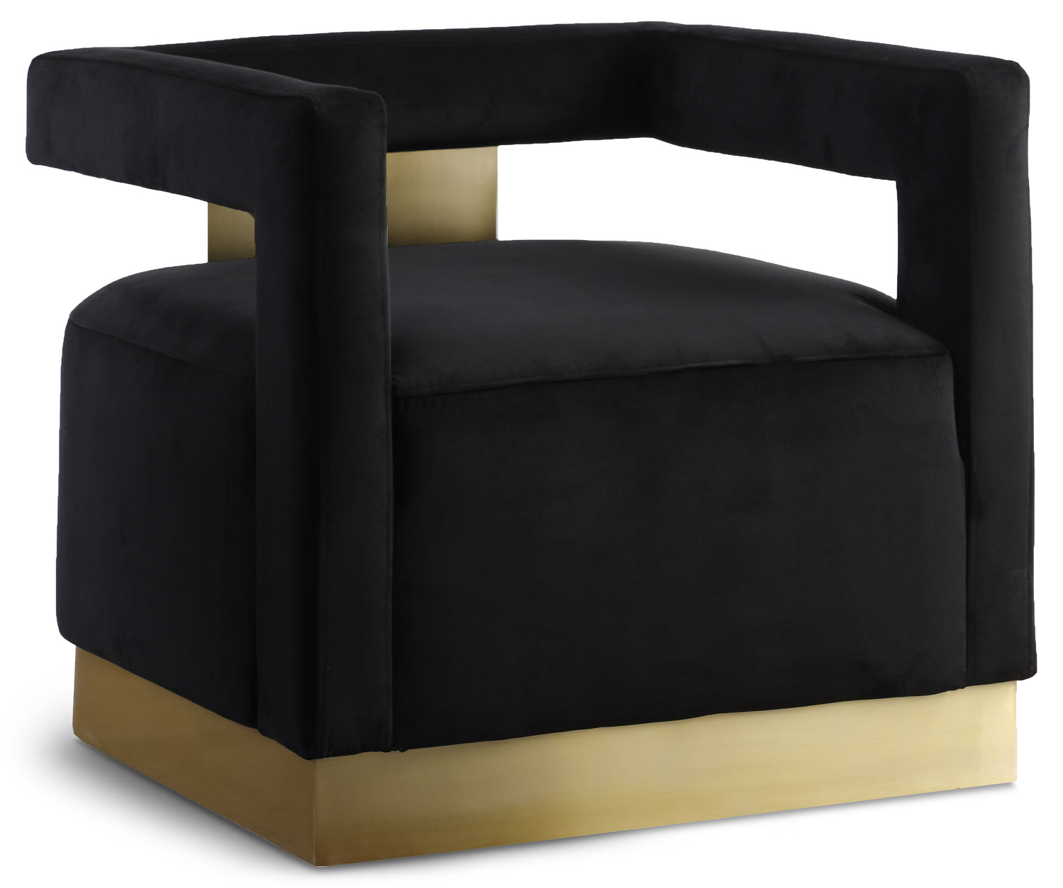 Armani Velvet Accent Chair