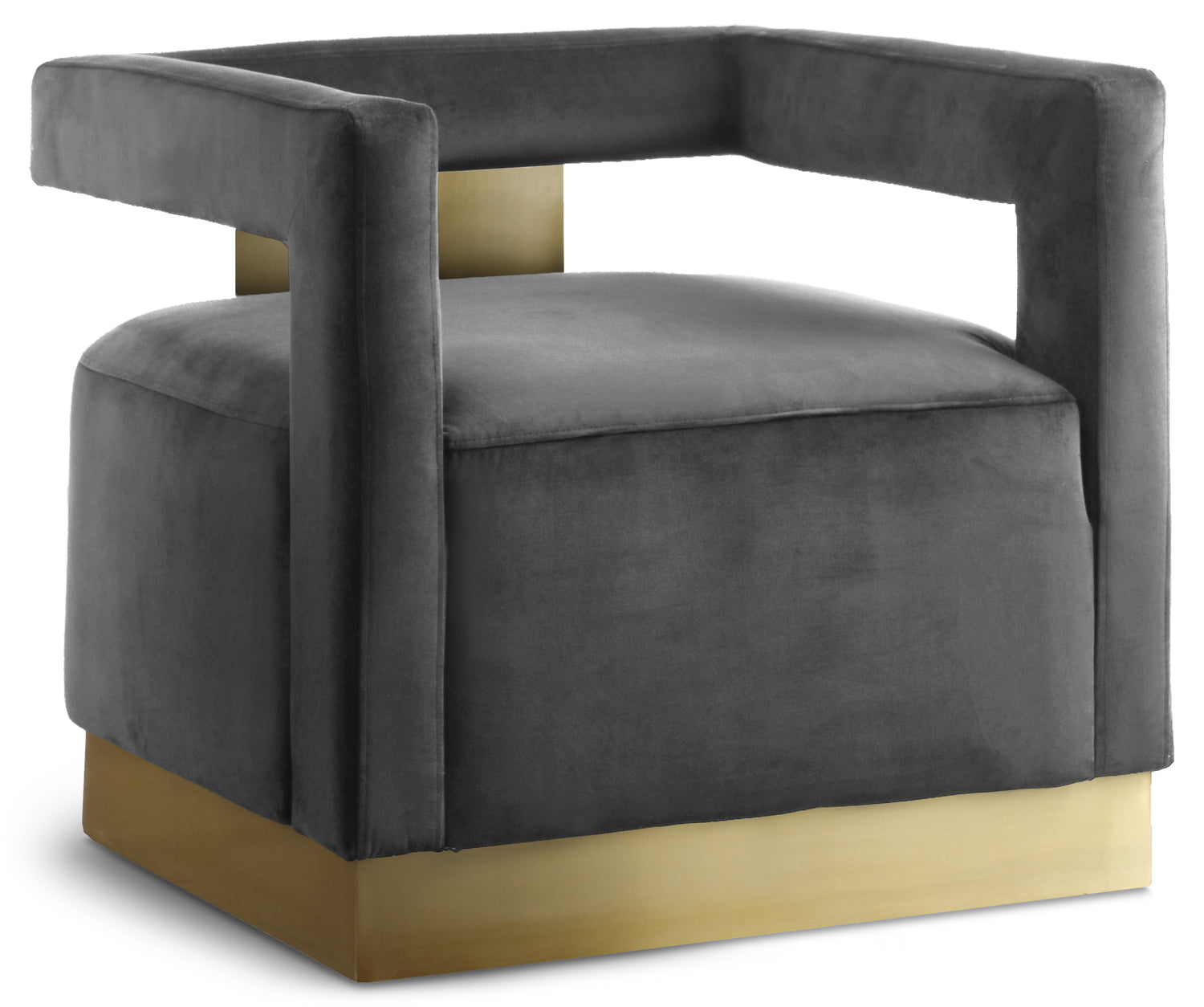 Armani Velvet Accent Chair