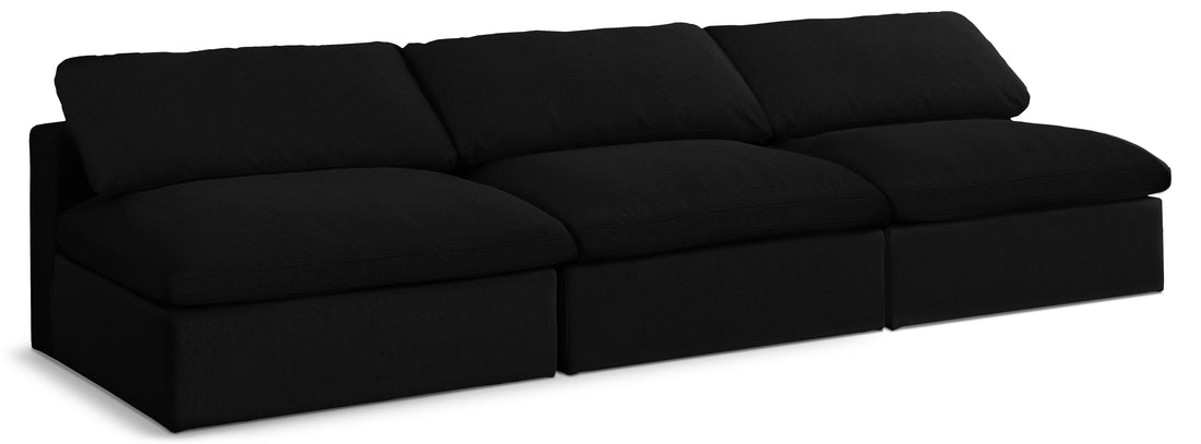 Serene Linen TextuFabric Deluxe Comfort Modular Armless Sofa