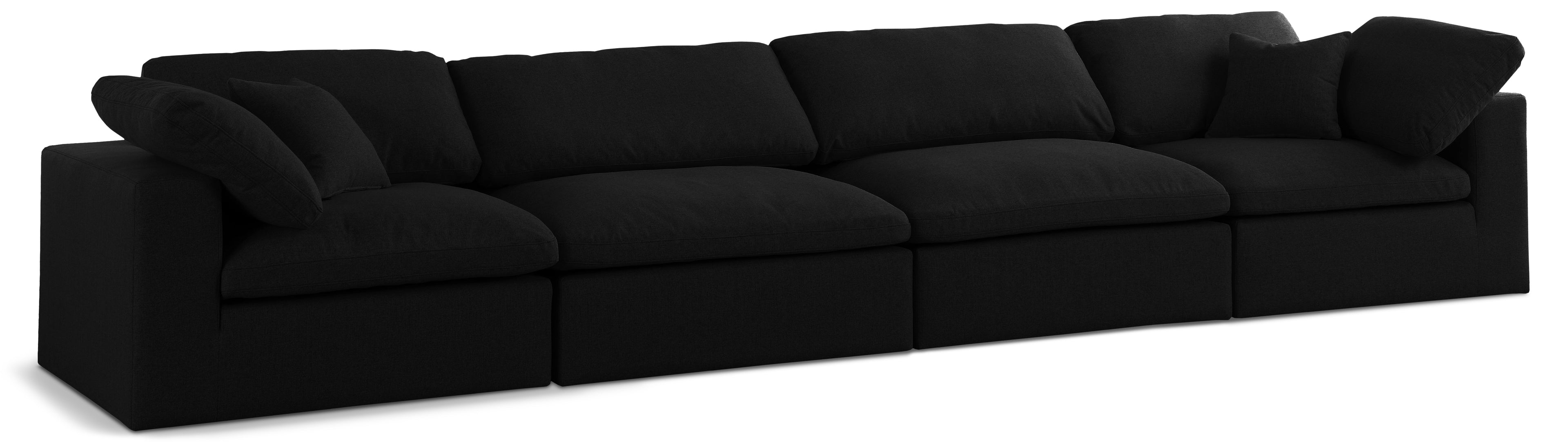 Serene Linen TextuFabric Deluxe Comfort Modular Sofa