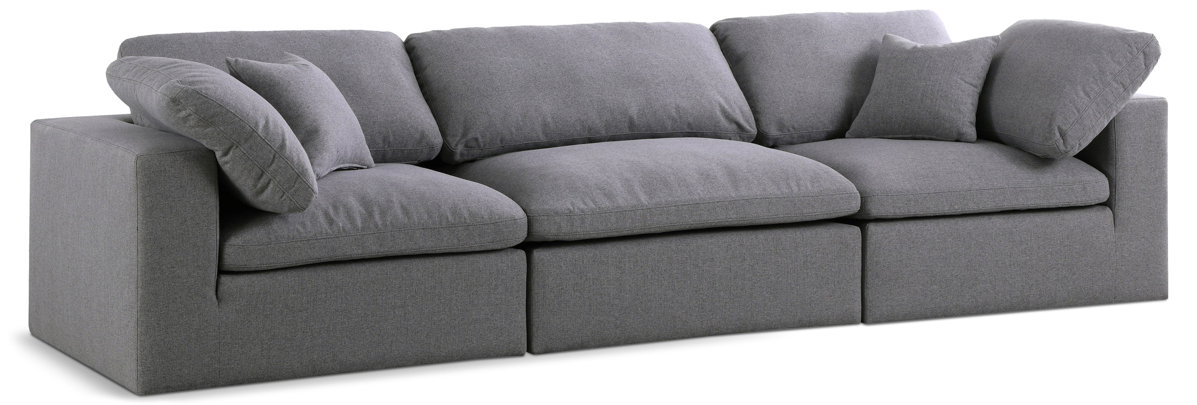 Serene Linen TextuFabric Deluxe Comfort Modular Sofa