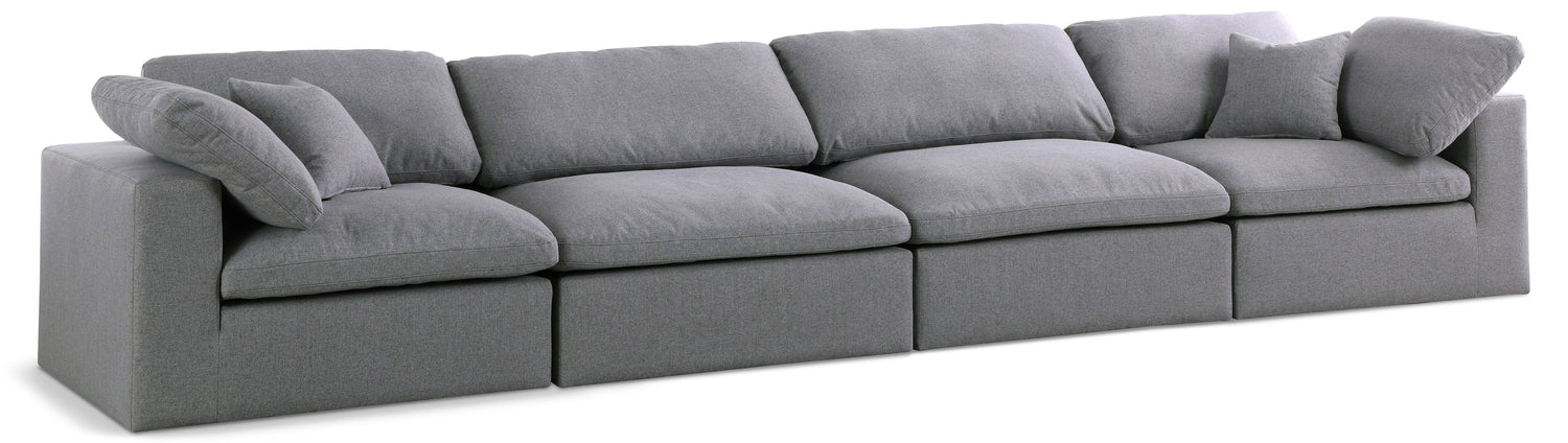 Serene Linen TextuFabric Deluxe Comfort Modular Sofa