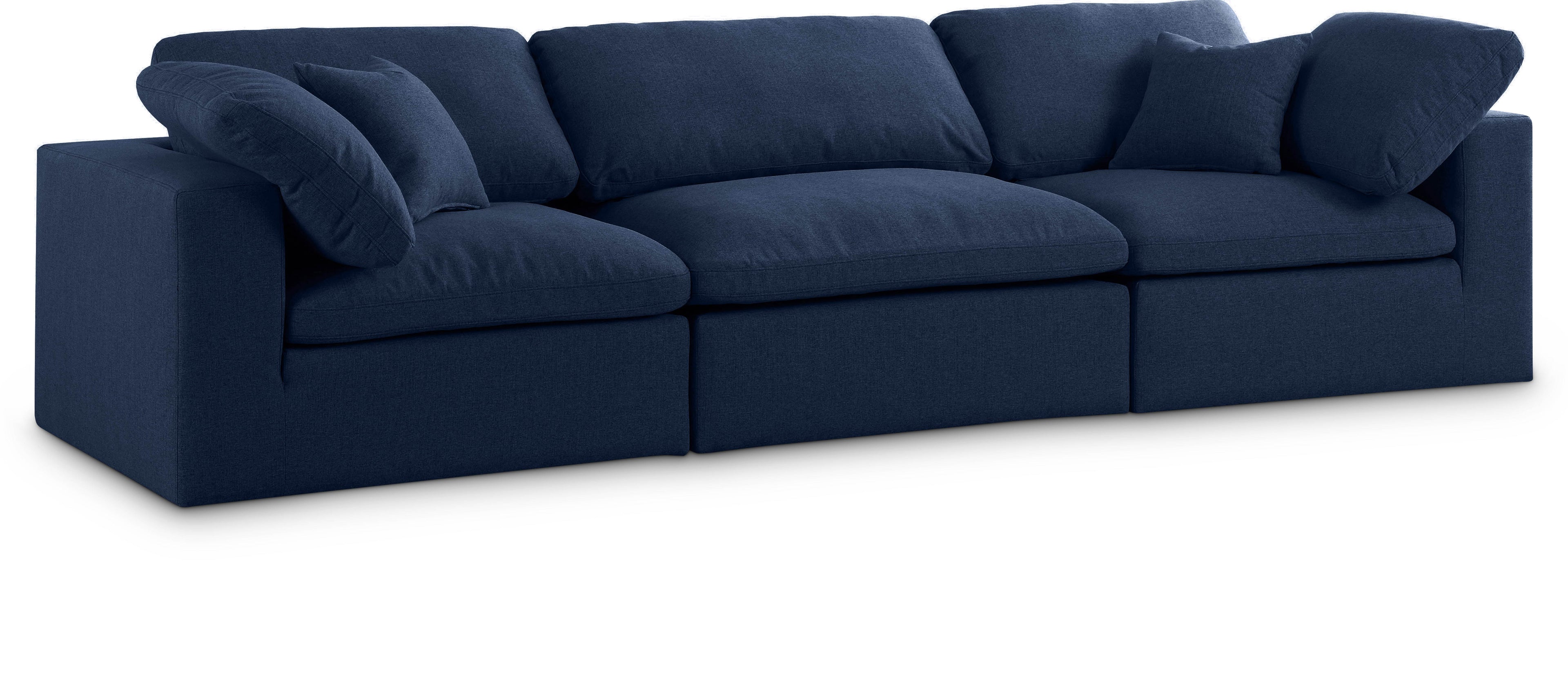 Serene Linen TextuFabric Deluxe Comfort Modular Sofa