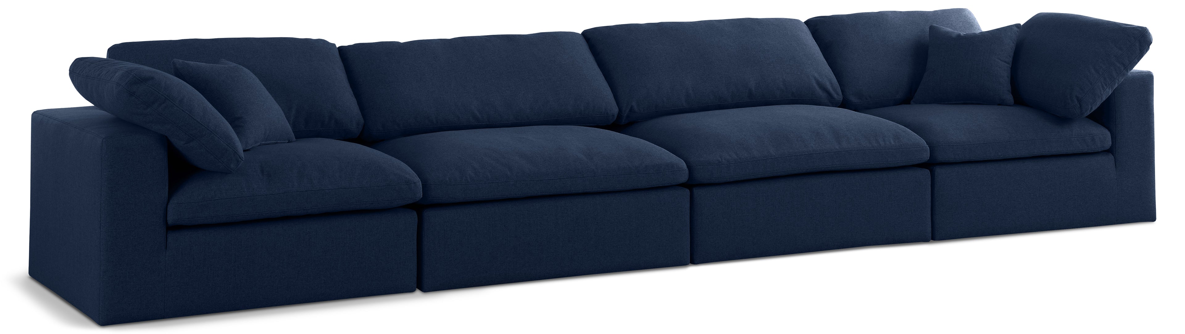 Serene Linen TextuFabric Deluxe Comfort Modular Sofa