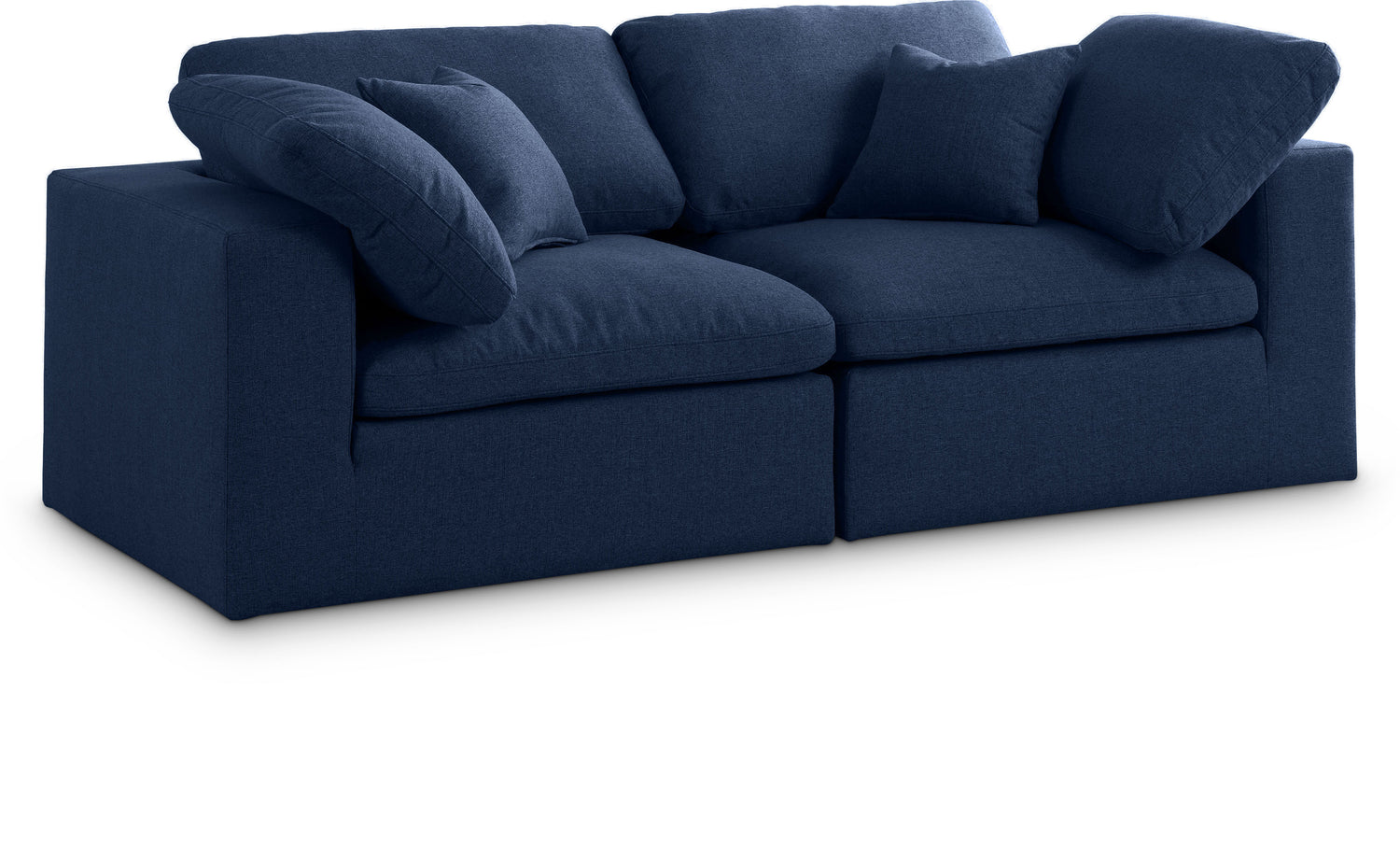 Serene Linen TextuFabric Deluxe Comfort Modular Sofa