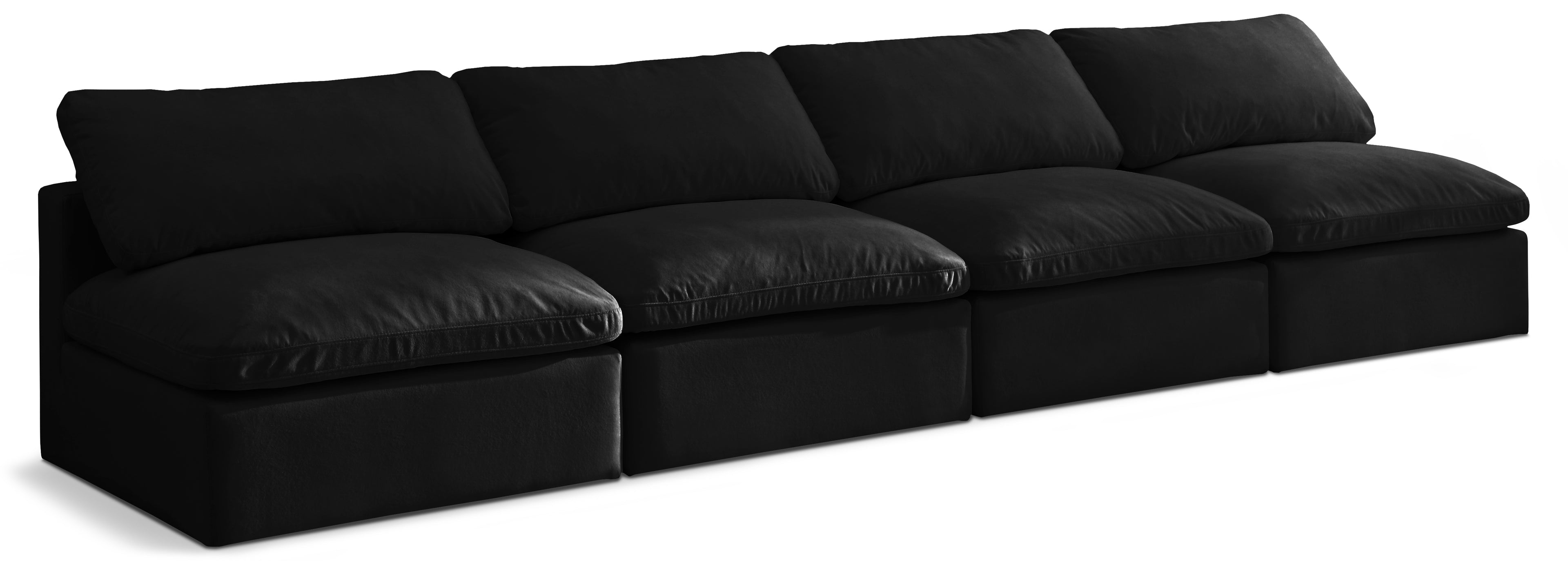 Plush Velvet Standard Comfort Modular Sofa