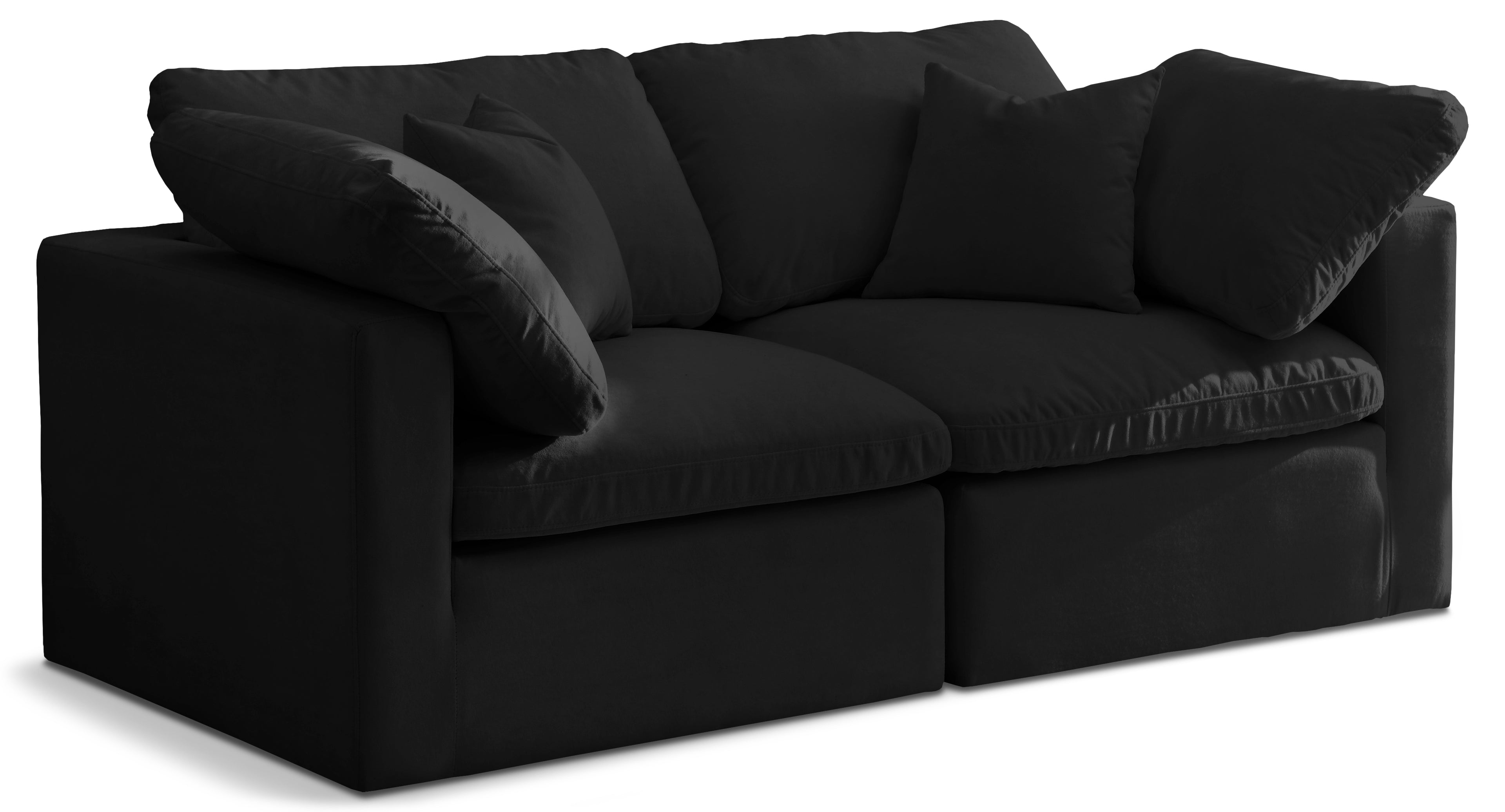 Plush Velvet Standard Comfort Modular Sofa