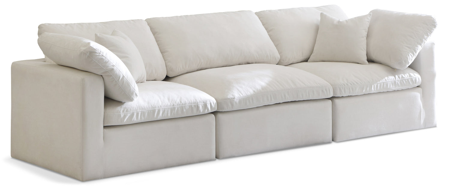 Plush Velvet Standard Comfort Modular Sofa