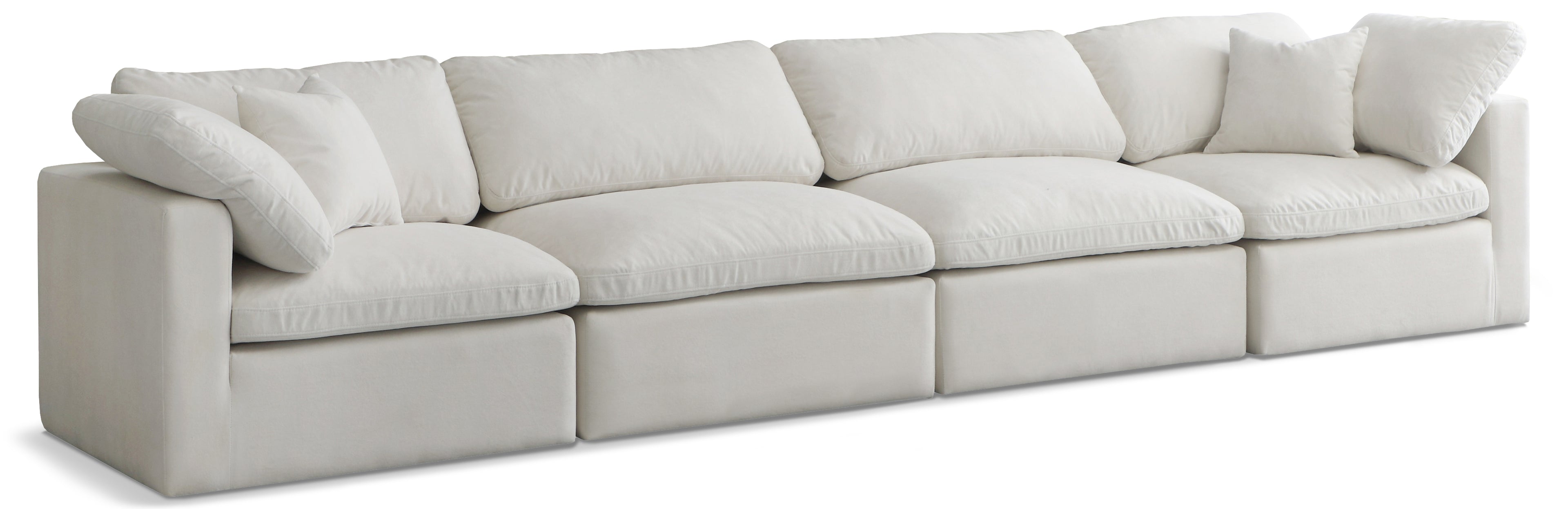 Plush Velvet Standard Comfort Modular Sofa