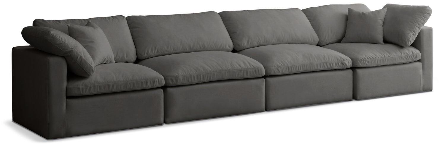 Plush Velvet Standard Comfort Modular Sofa