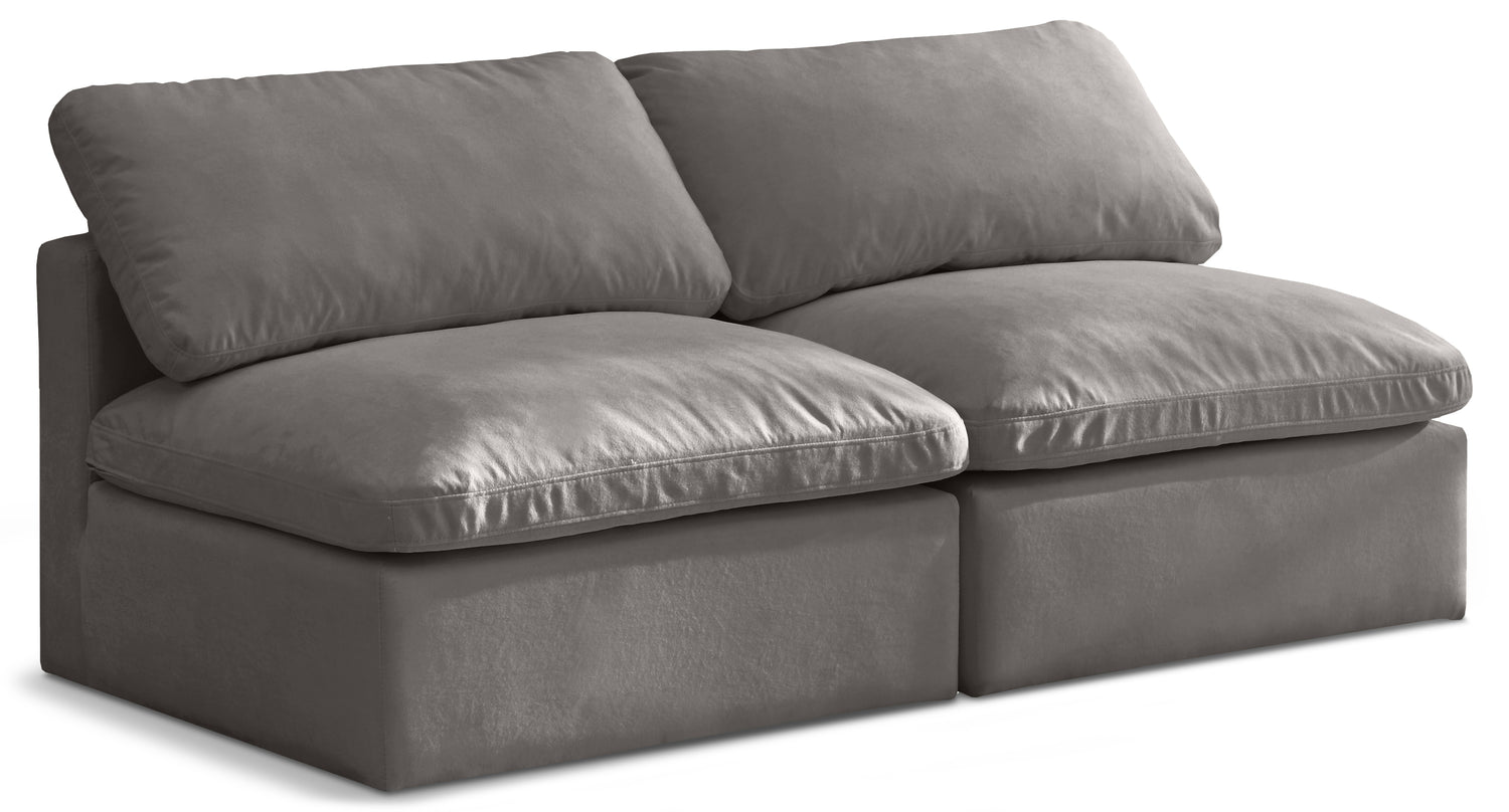 Plush Velvet Standard Comfort Modular Sofa