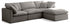 Plush Grey Velvet Standard Comfort Modular Sectional