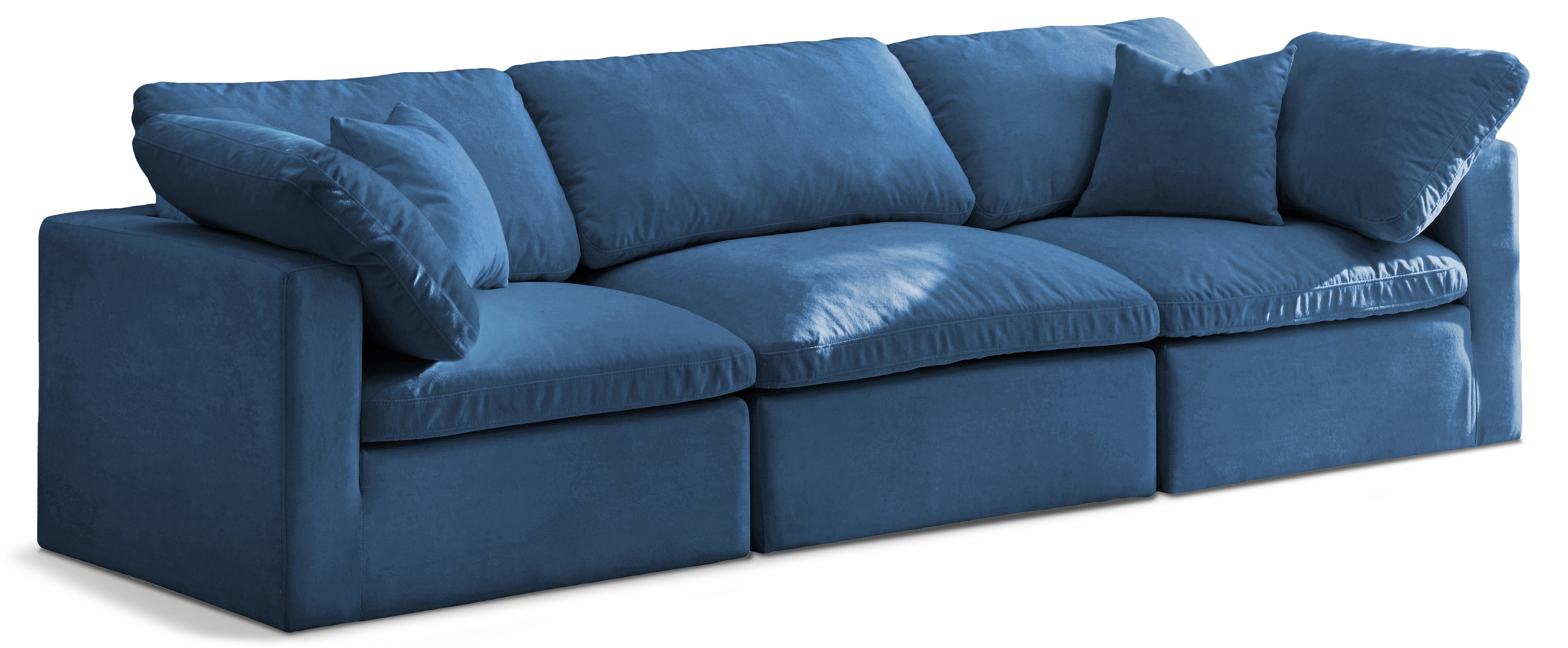 Plush Velvet Standard Comfort Modular Sofa