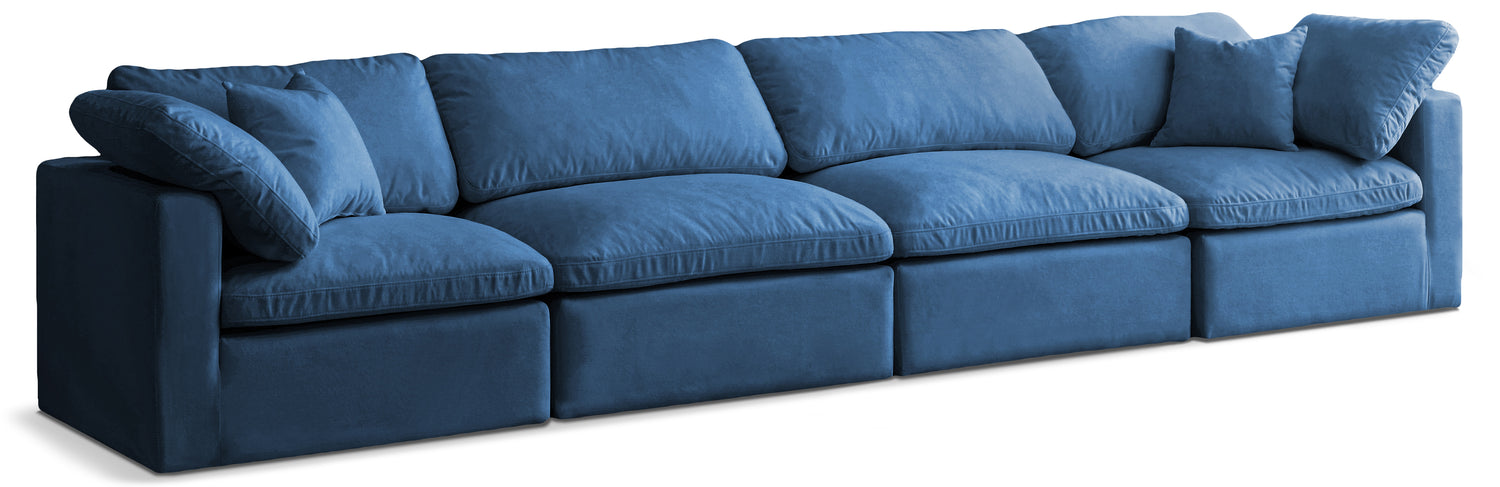 Plush Velvet Standard Comfort Modular Sofa