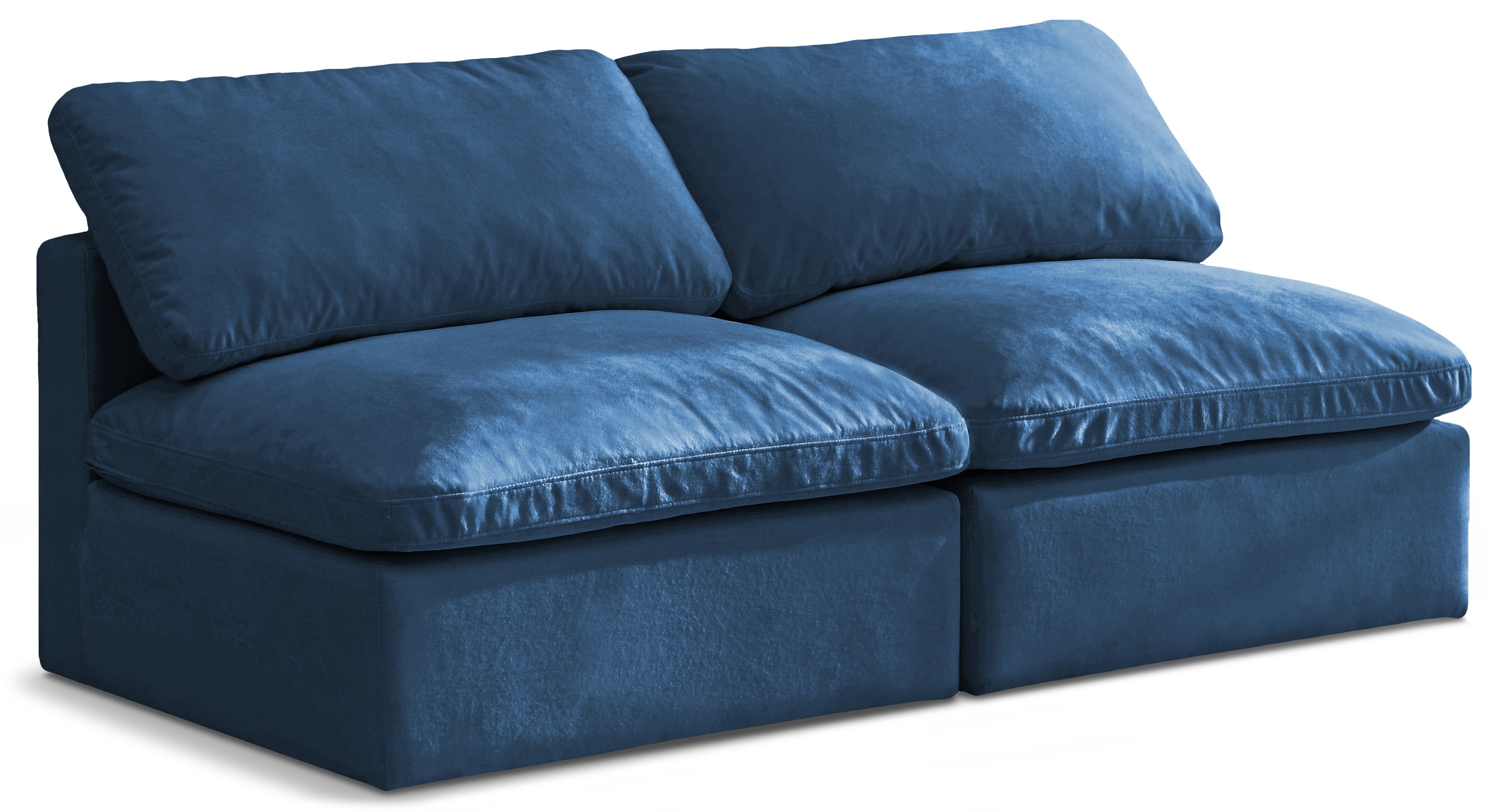 Plush Velvet Standard Comfort Modular Sofa