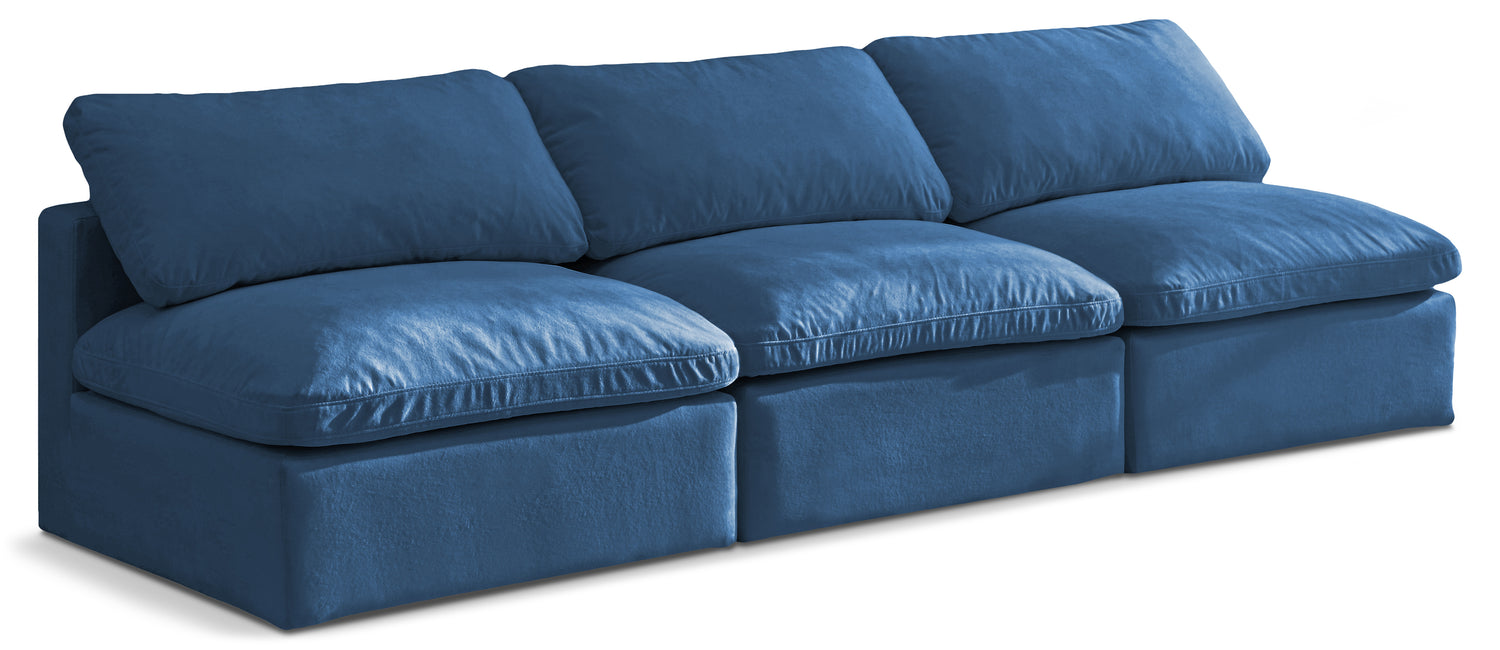 Plush Velvet Standard Comfort Modular Sofa