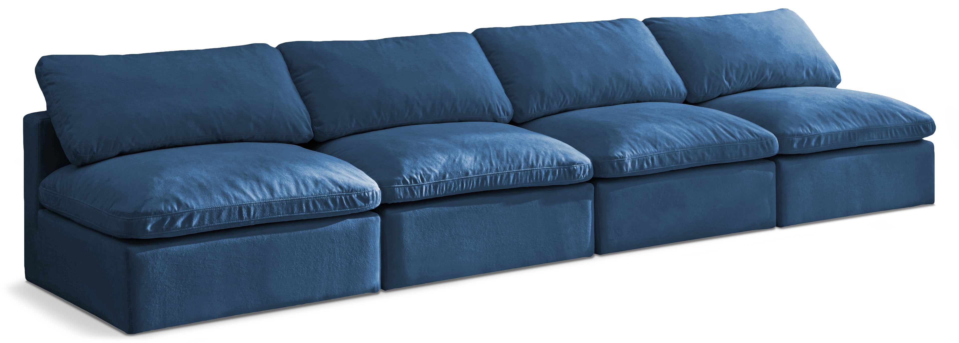 Plush Velvet Standard Comfort Modular Sofa