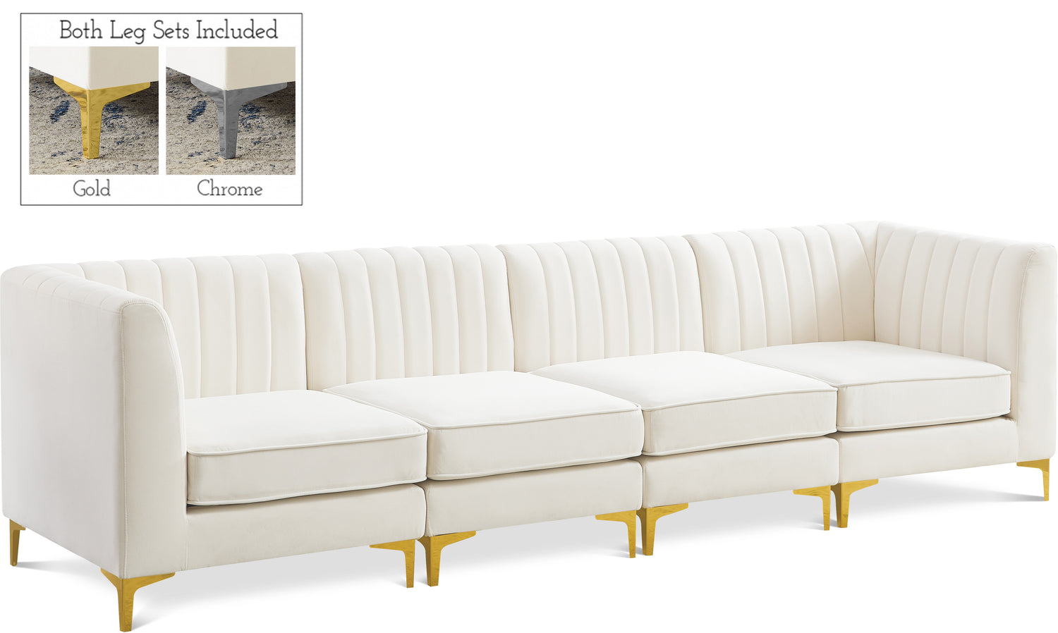 Alina Velvet Modular Sofa