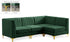 Alina Green Velvet Modular Sectional