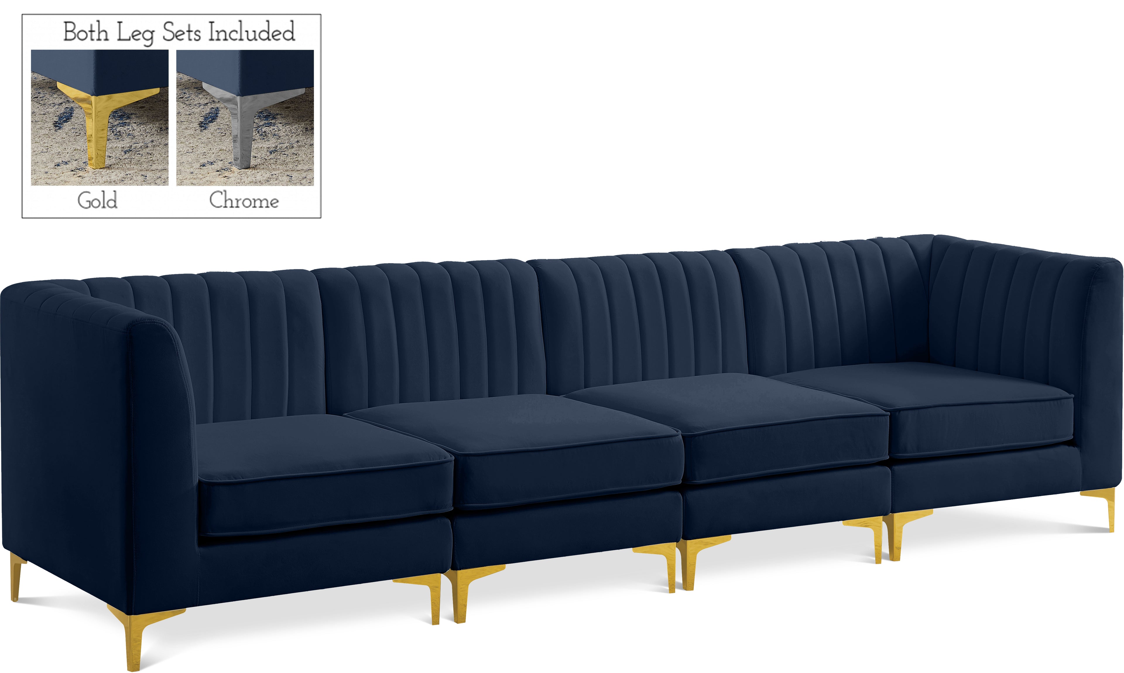 Alina Velvet Modular Sofa