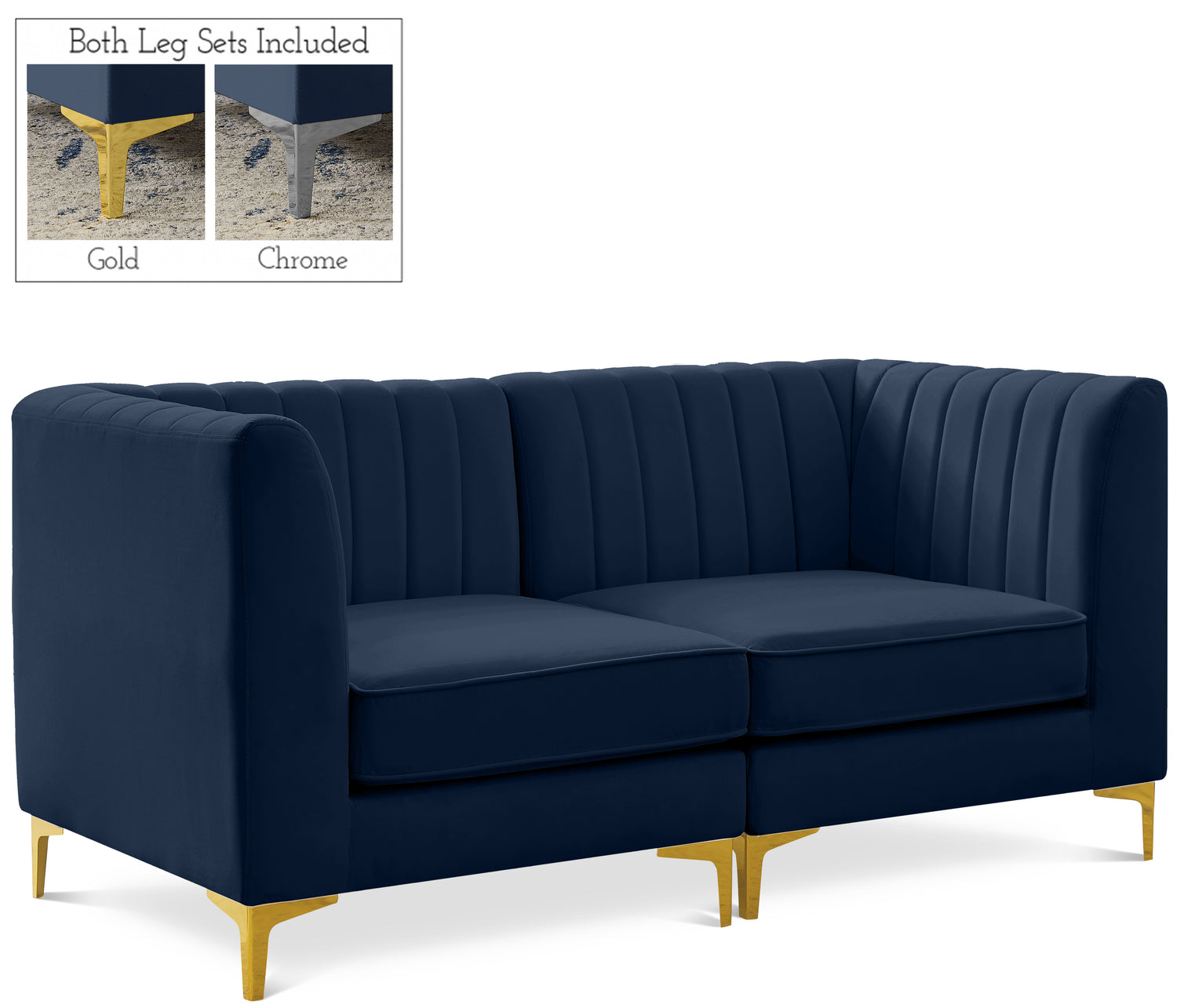 Alina Velvet Modular Sofa