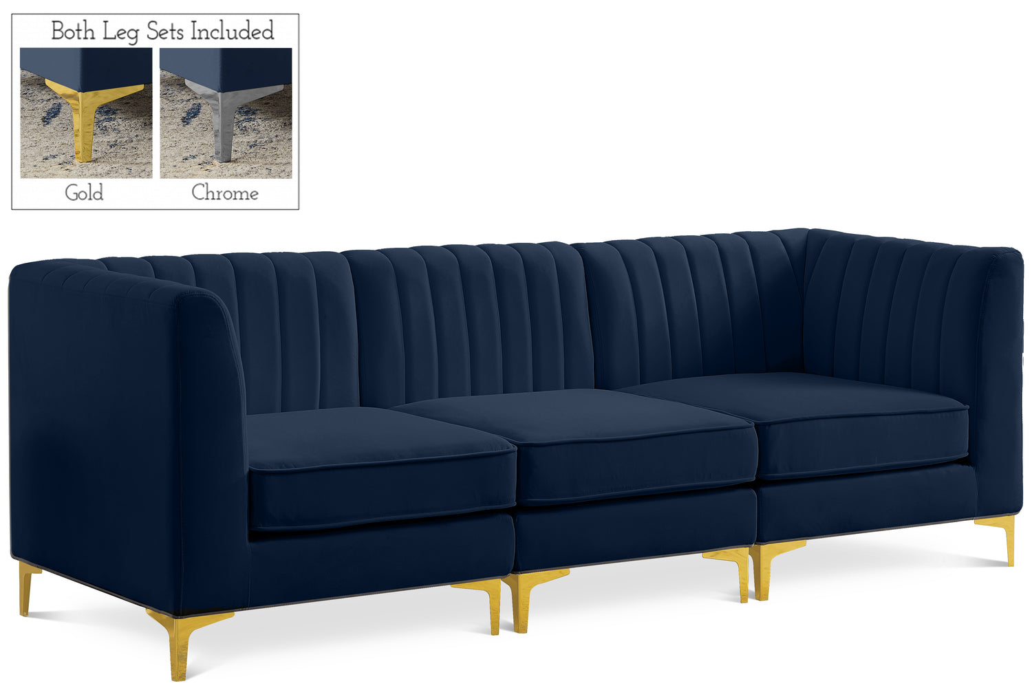 Alina Velvet Modular Sofa