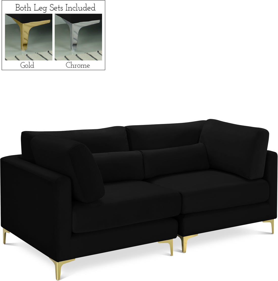 Julia Velvet Modular Sofa