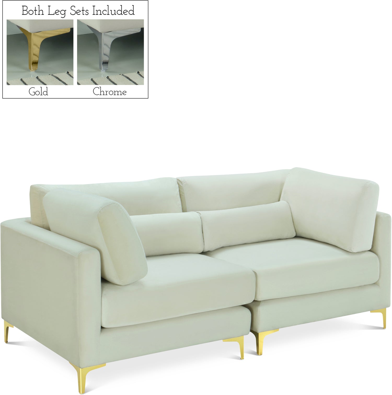 Julia Velvet Modular Sofa