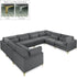 Julia Grey Velvet Modular Sectional (8 Boxes)