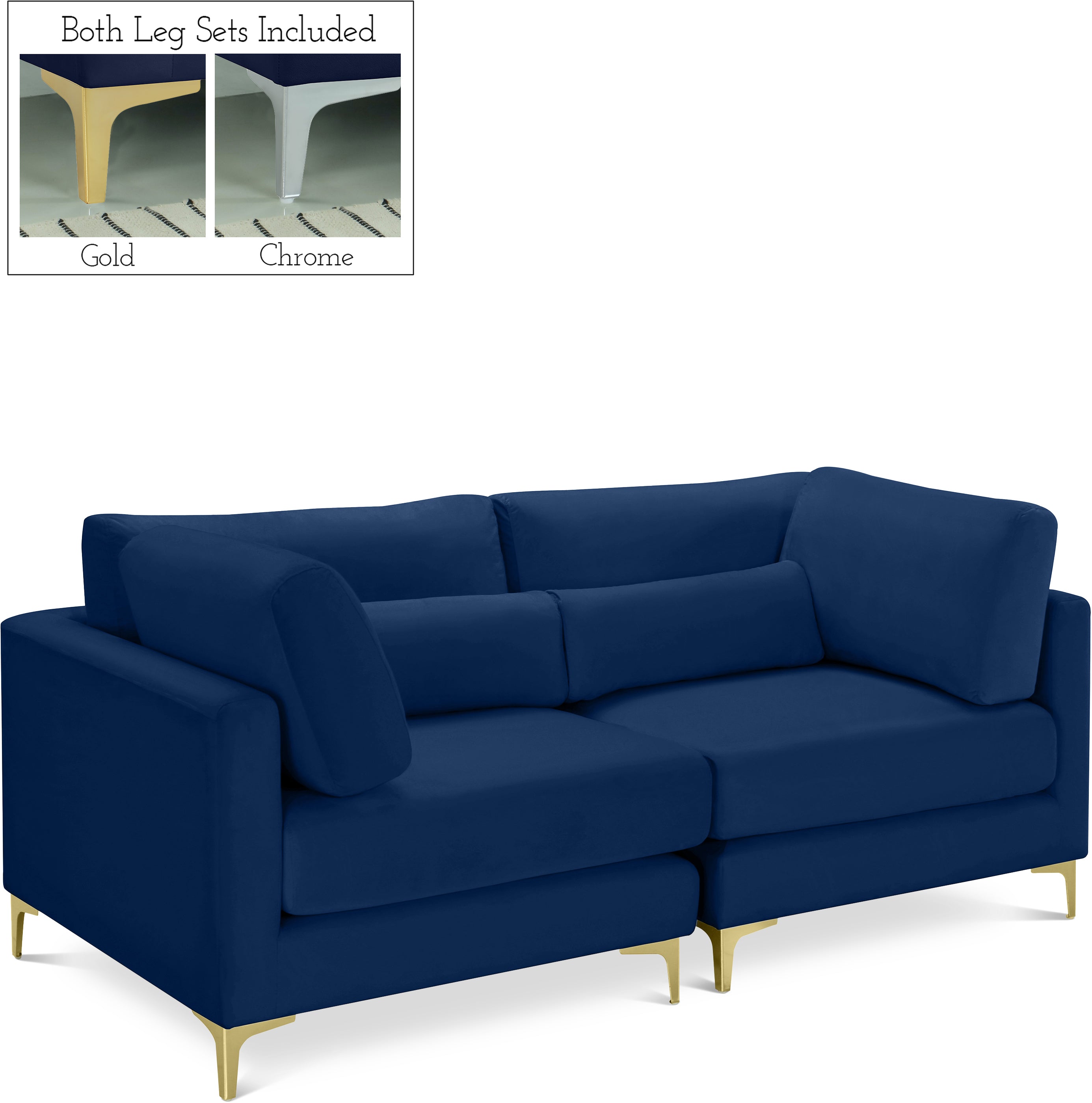 Julia Velvet Modular Sofa