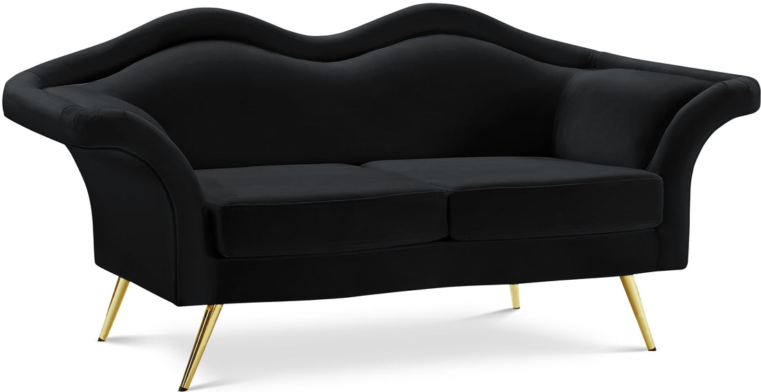 Lips Velvet Loveseat