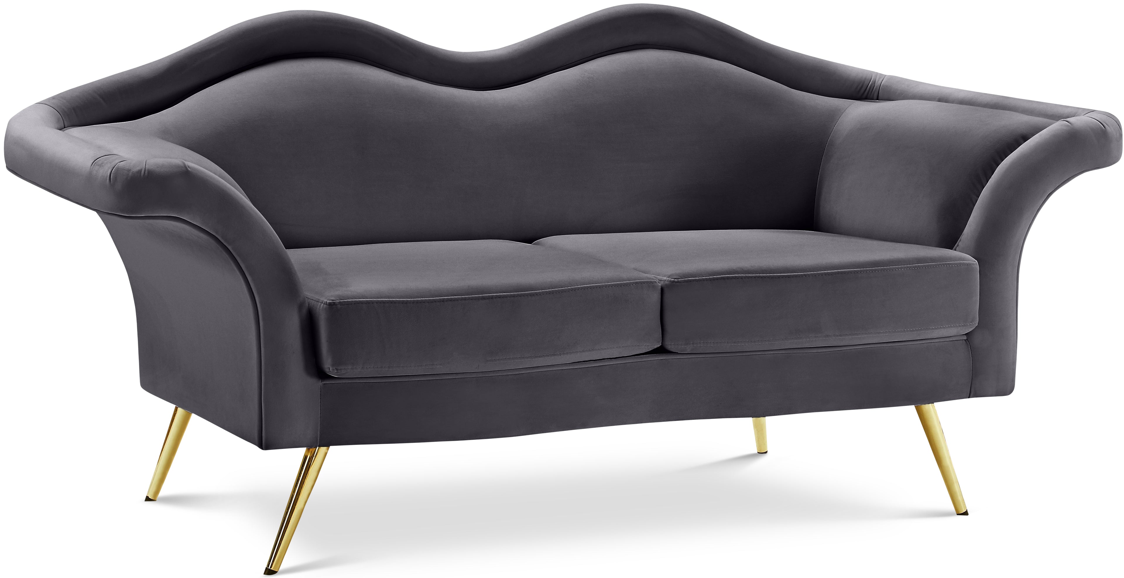 Lips Velvet Loveseat