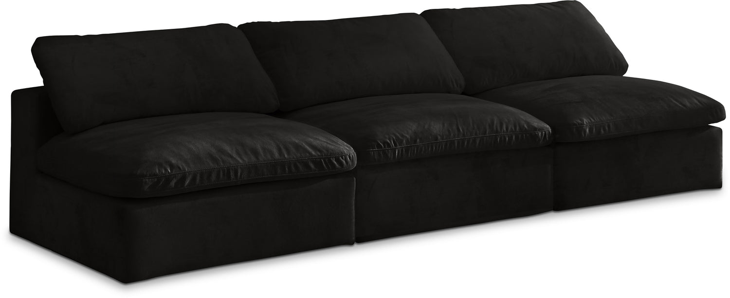 Cozy Velvet Comfort Modular Armless Sofa