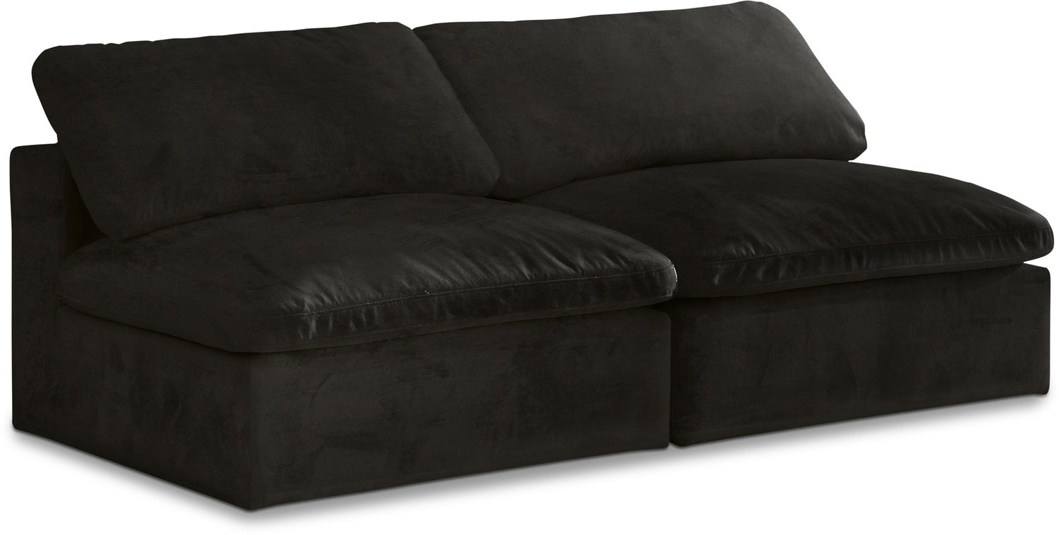 Cozy Velvet Comfort Modular Armless Sofa