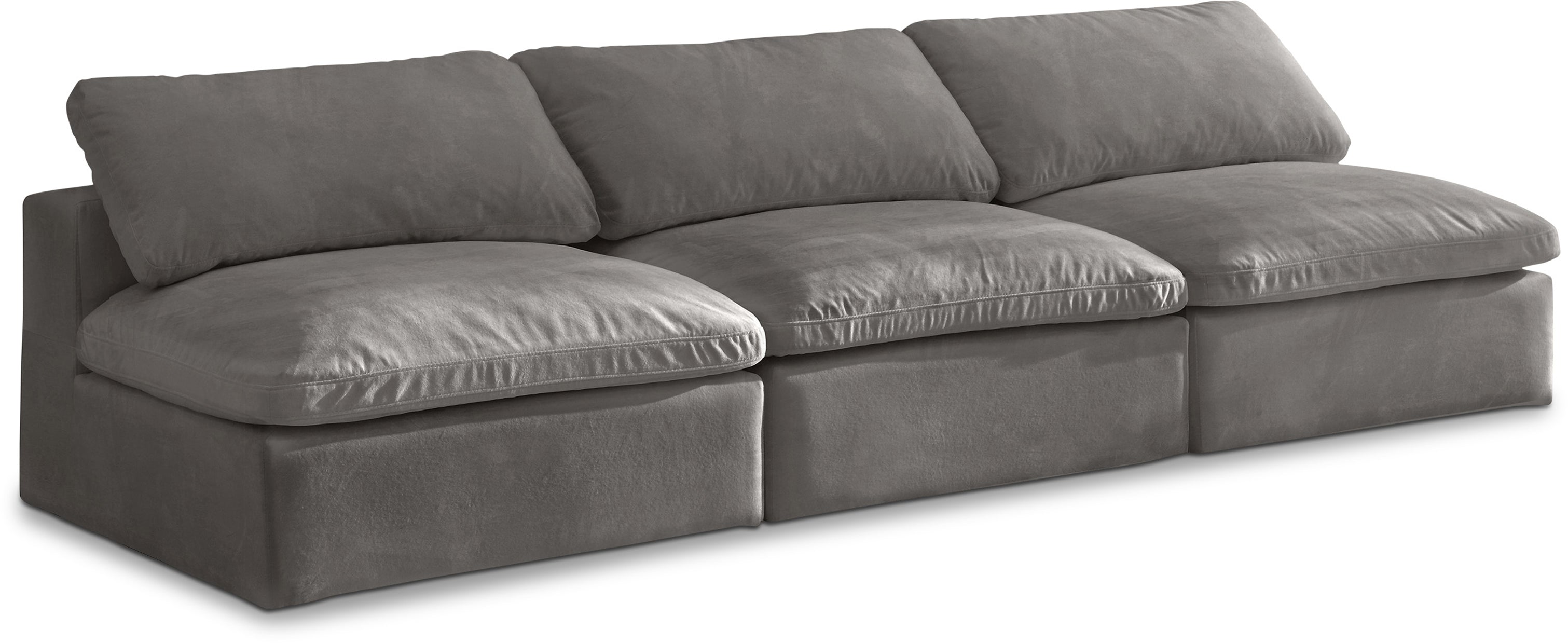 Cozy Velvet Comfort Modular Armless Sofa