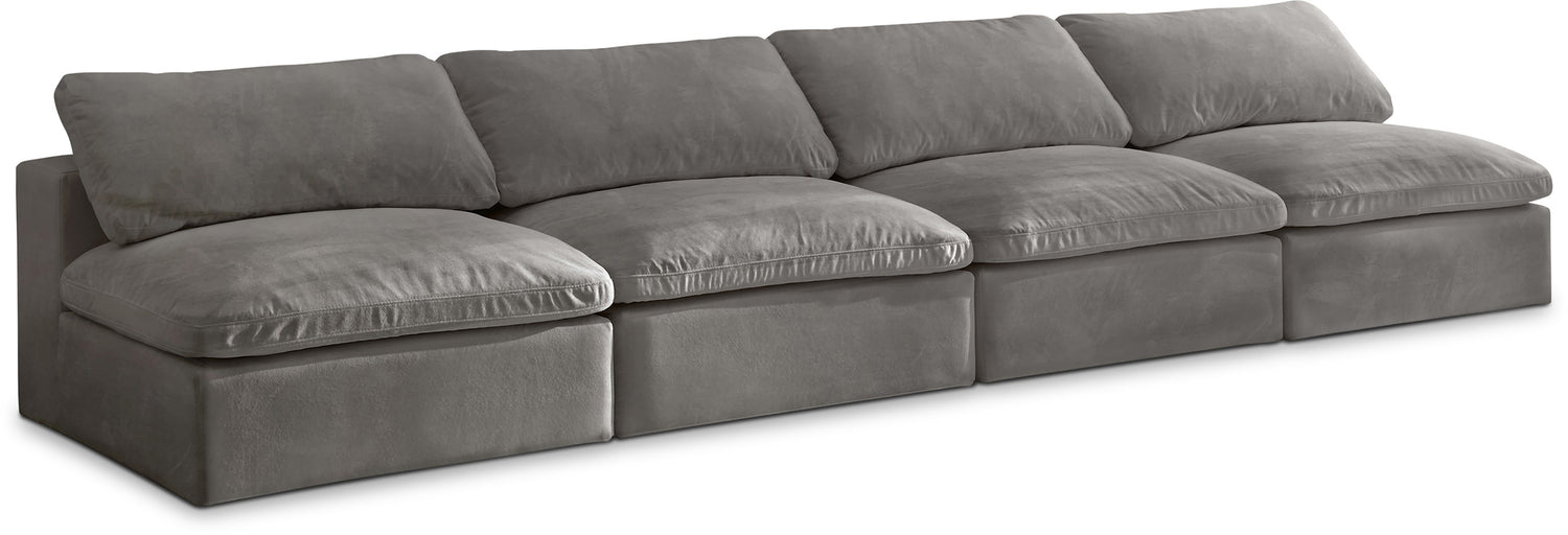 Cozy Velvet Comfort Modular Armless Sofa