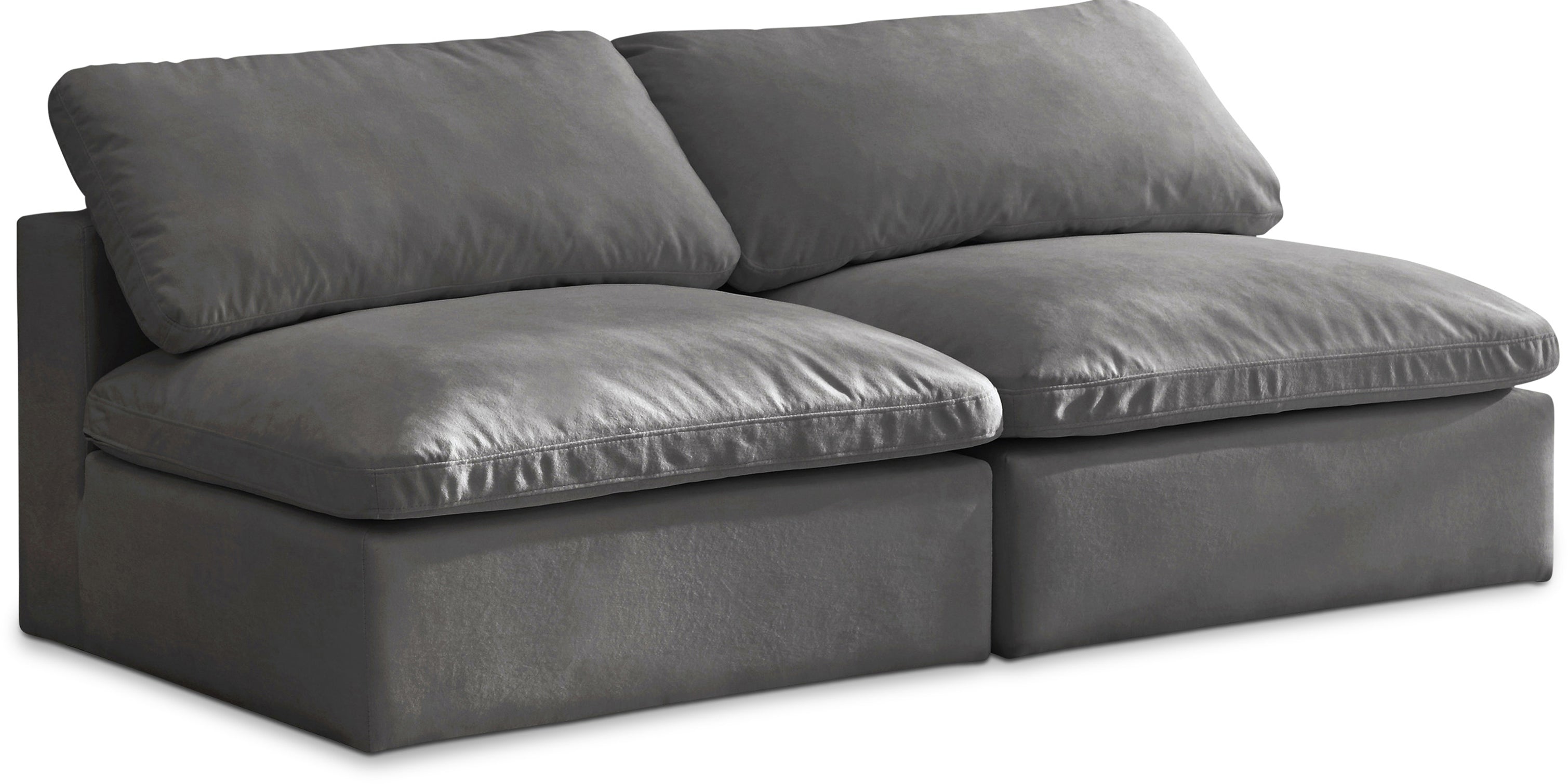 Cozy Velvet Comfort Modular Armless Sofa