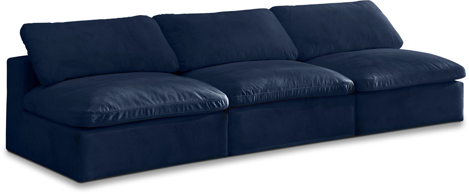 Cozy Velvet Comfort Modular Armless Sofa