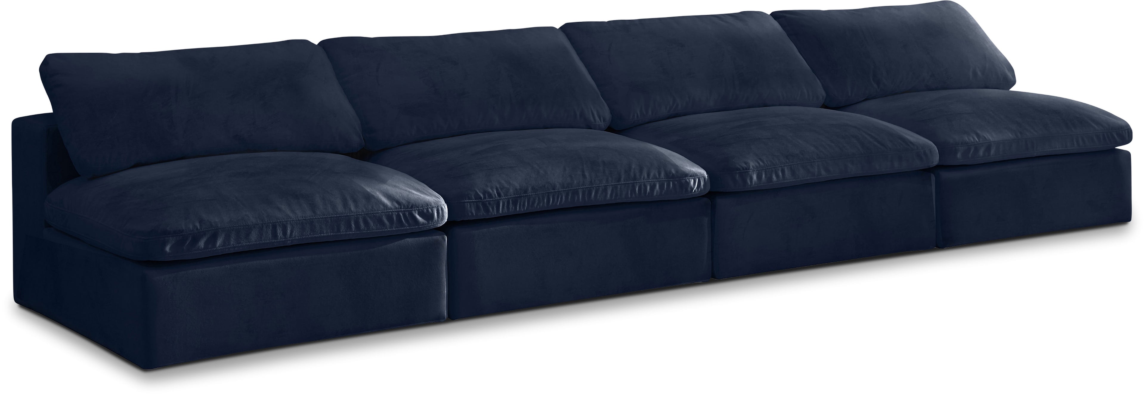 Cozy Velvet Comfort Modular Armless Sofa