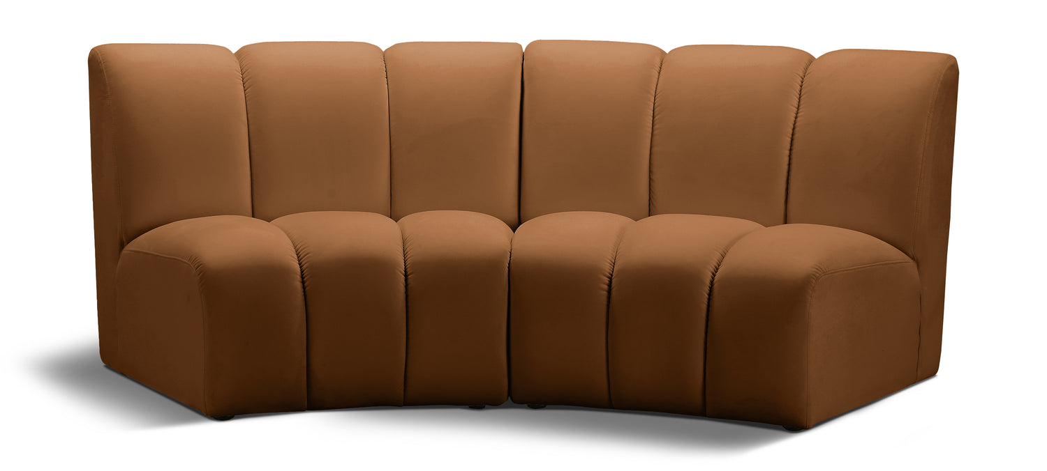 Infinity Saddle Velvet 2pc. Modular Sectional