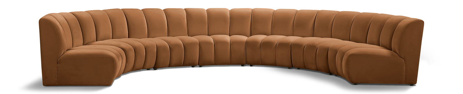 Infinity Saddle Velvet 7pc. Modular Sectional